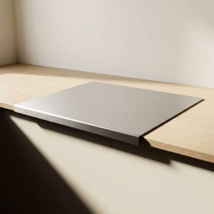 Stainless_steel_product_photo_shoot_202609091855 لوح تقطيع ستانلس ستيل 304 — مقاس وسط
